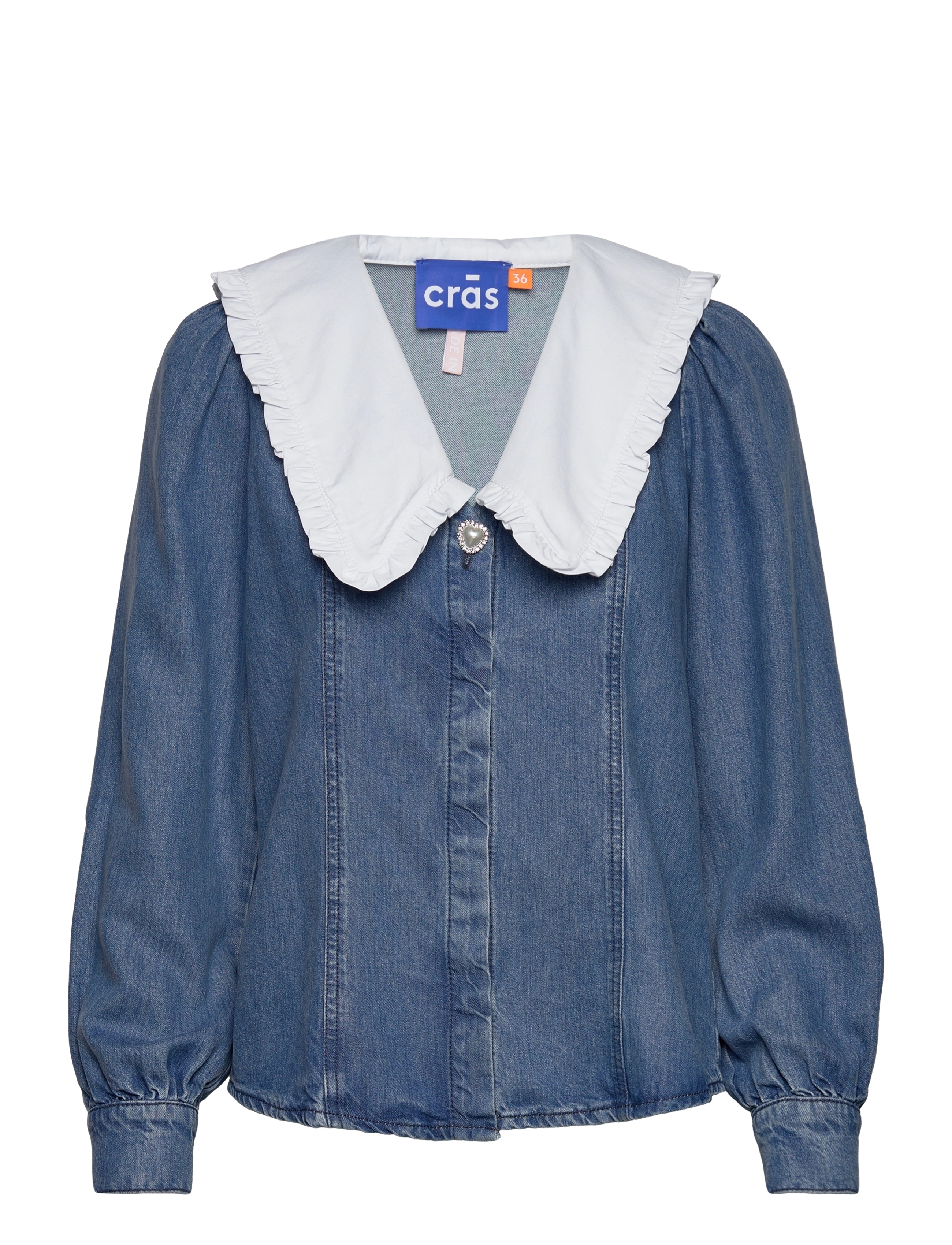 Cras - Olivecras Shirt - washed blue - 0