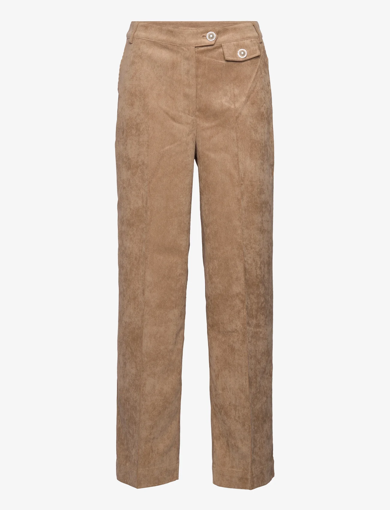 Cras - Celinecras Pants - straight leg trousers - tobacco brown - 0