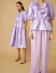 Cras - Mikacras Blouse - short-sleeved blouses - dahlia purple - 2