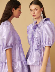 Cras - Mikacras Blouse - short-sleeved blouses - dahlia purple - 3