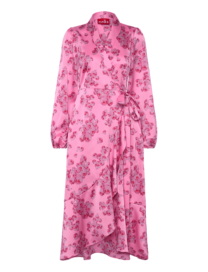 crās - Laracras Dress - slå-om-kjoler - pink roses - 1