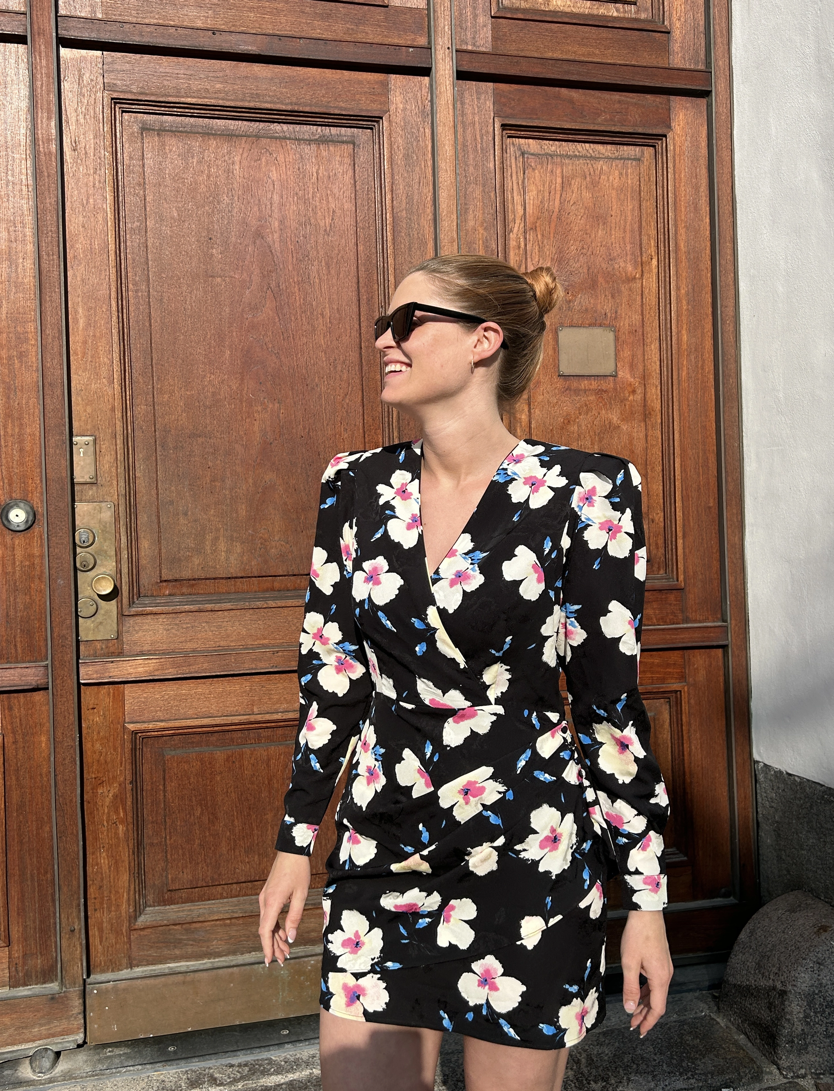 crās Yvonnecras Dress - Kjoler - PACIFIC FLOWERS / black