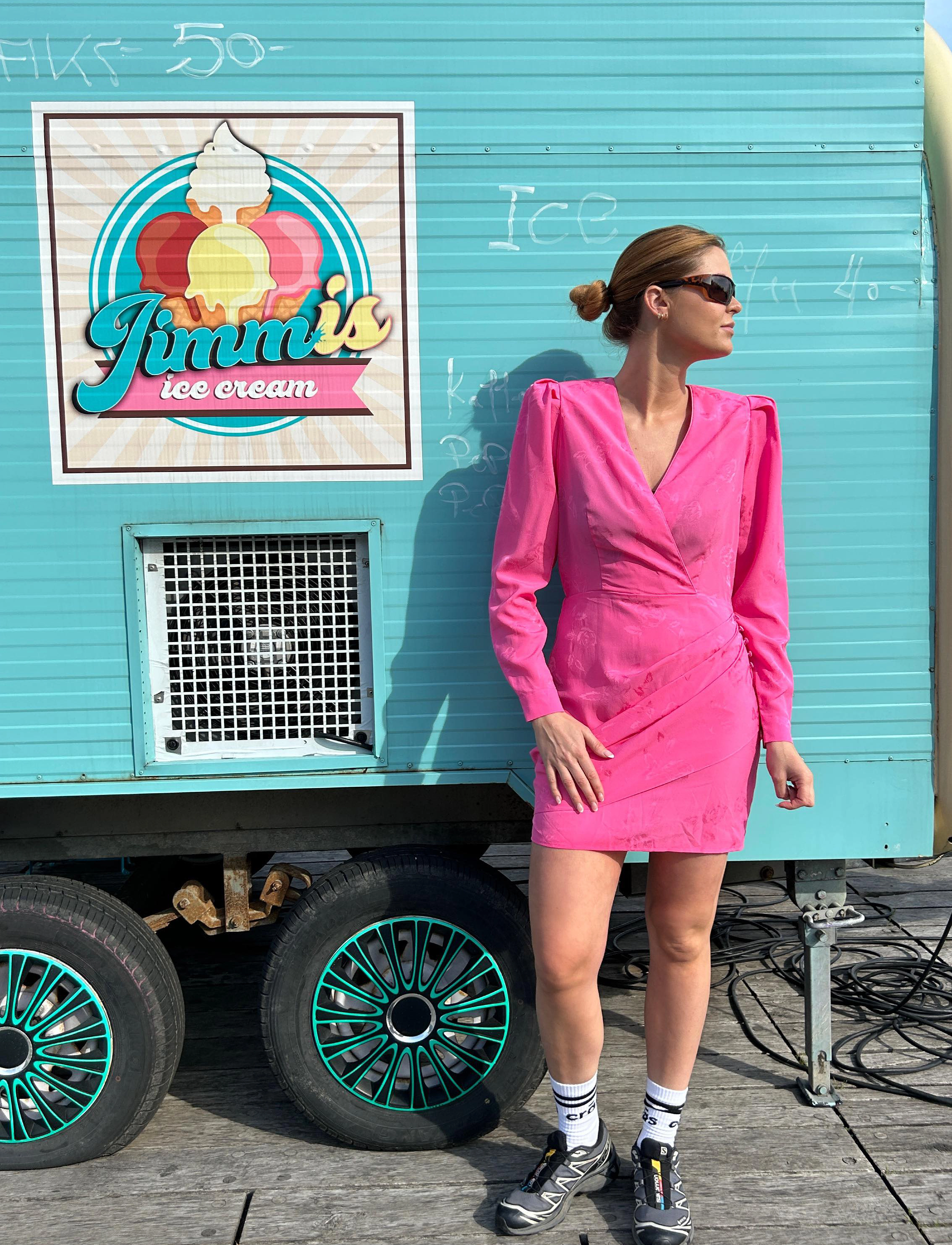 crās Yvonnecras Dress - Kjoler - SANGRIA SUNSET / pink/rose