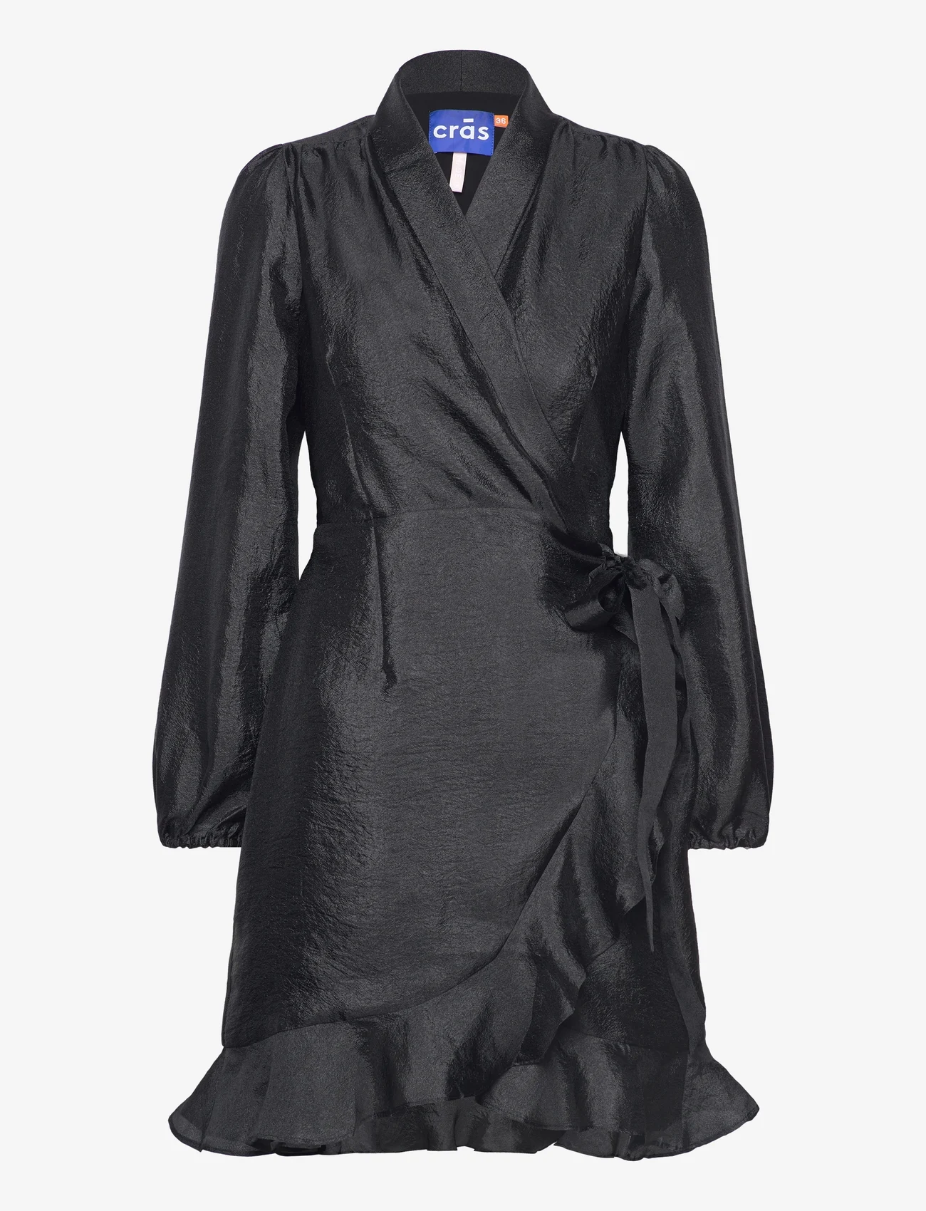 Cras - Lindacras Dress - omlottklänningar - black - 0