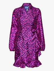 Cras - Lindacras Dress - omlottklänningar - heartbeats purple - 0