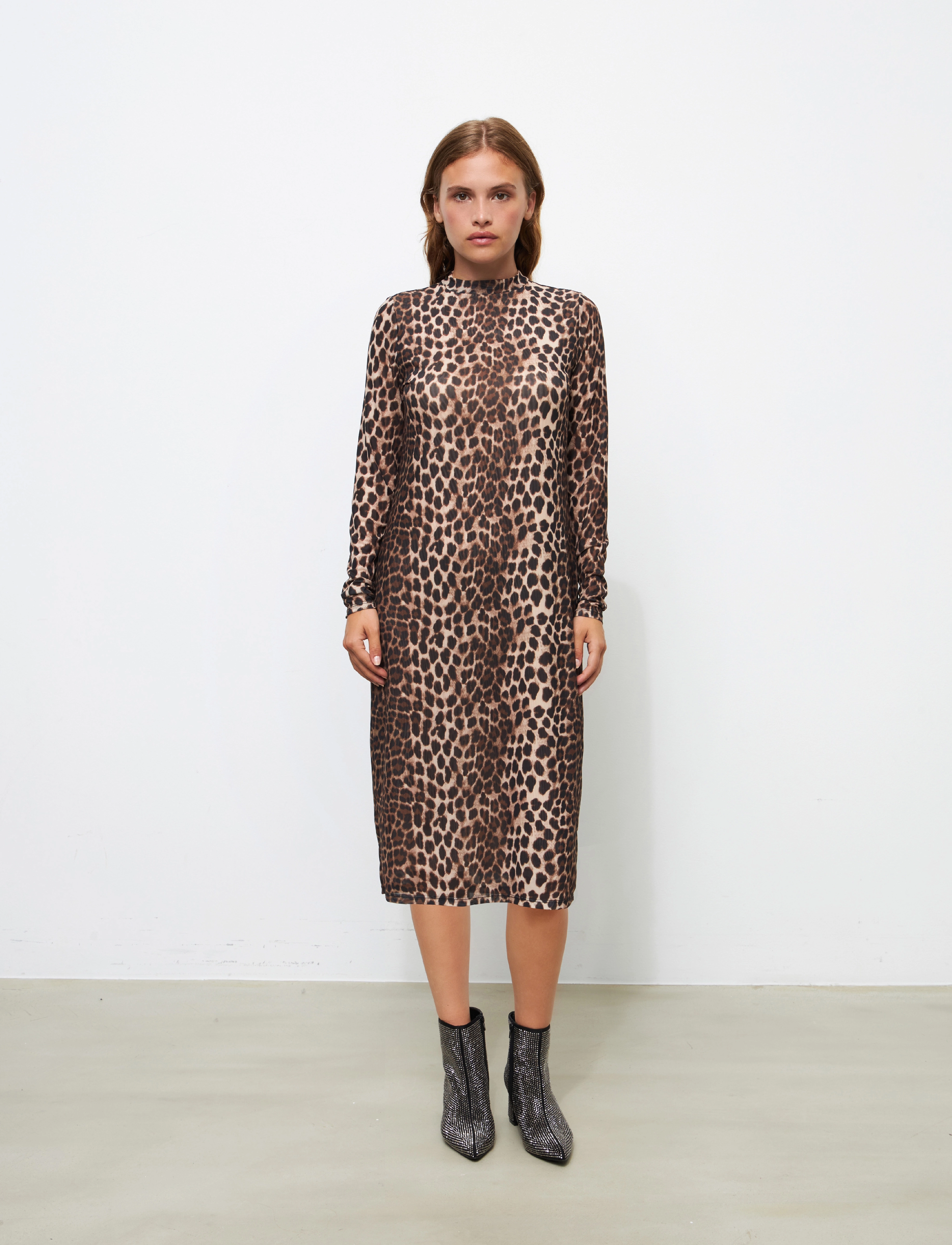 crās Tobycras Dress - Kleider - LEO TANNED / brown