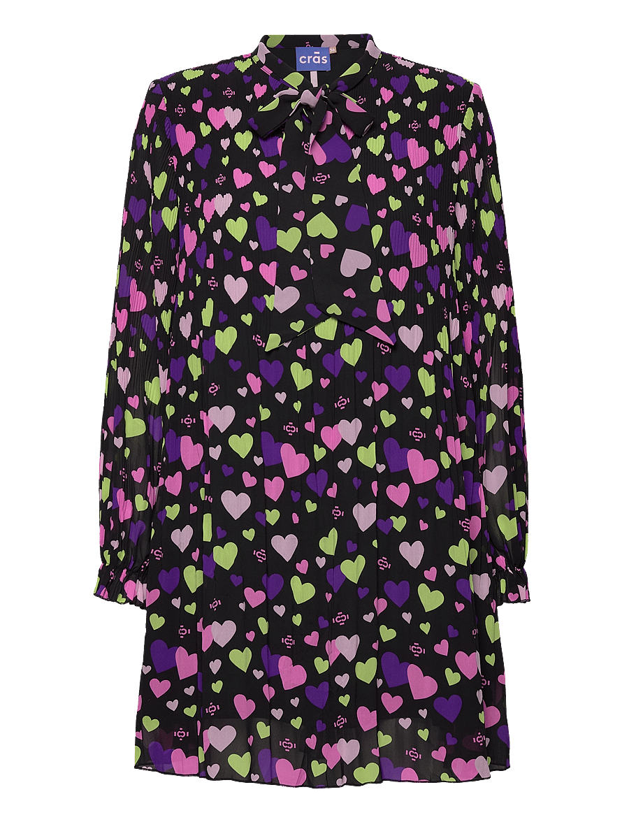 crās - Breencras Dress - korta klänningar - multi logo hearts - 0