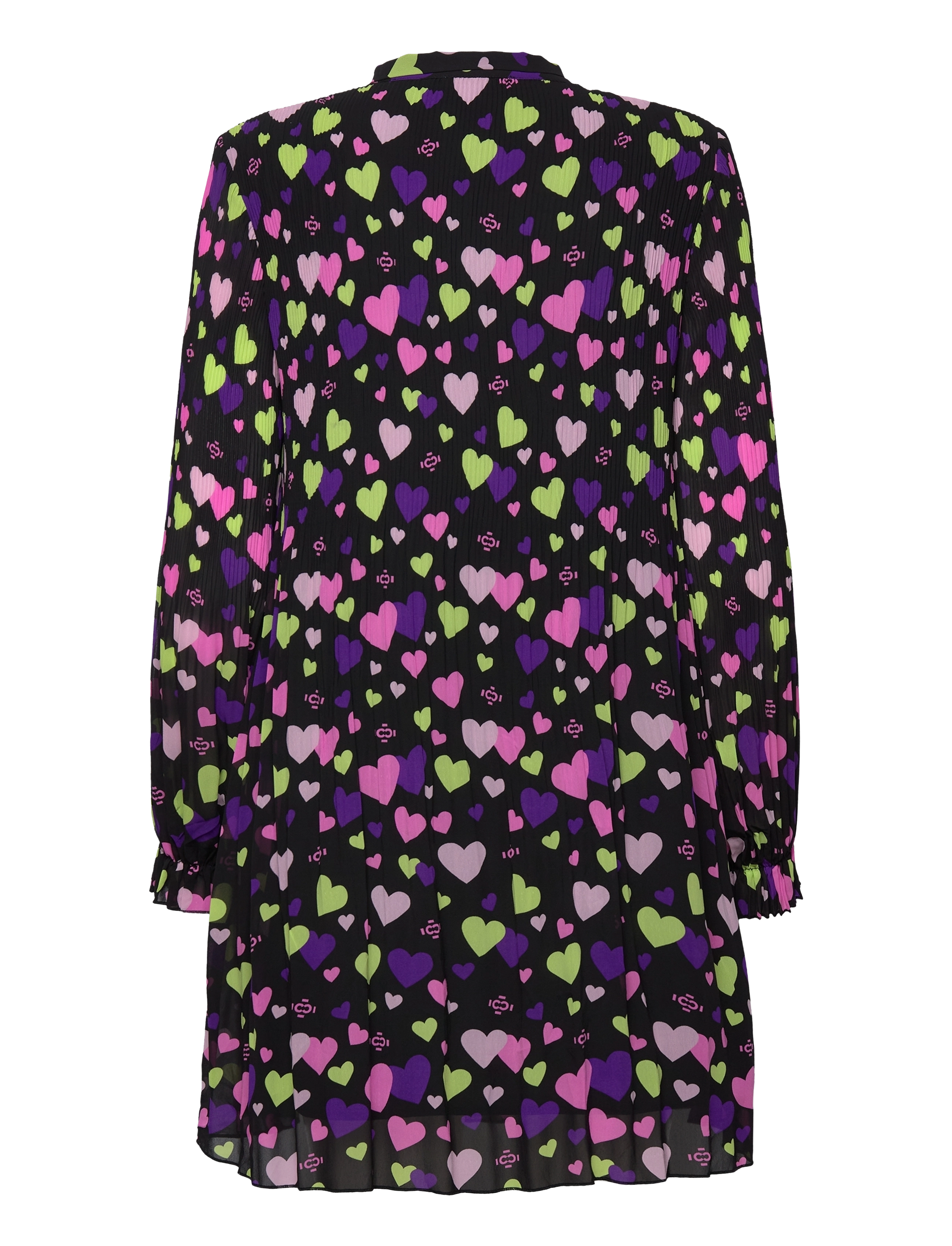 crās - Breencras Dress - minikleidid - multi logo hearts - 1