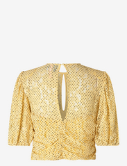 Cras - Vanessacras Blouse - short-sleeved blouses - sunlight - 1