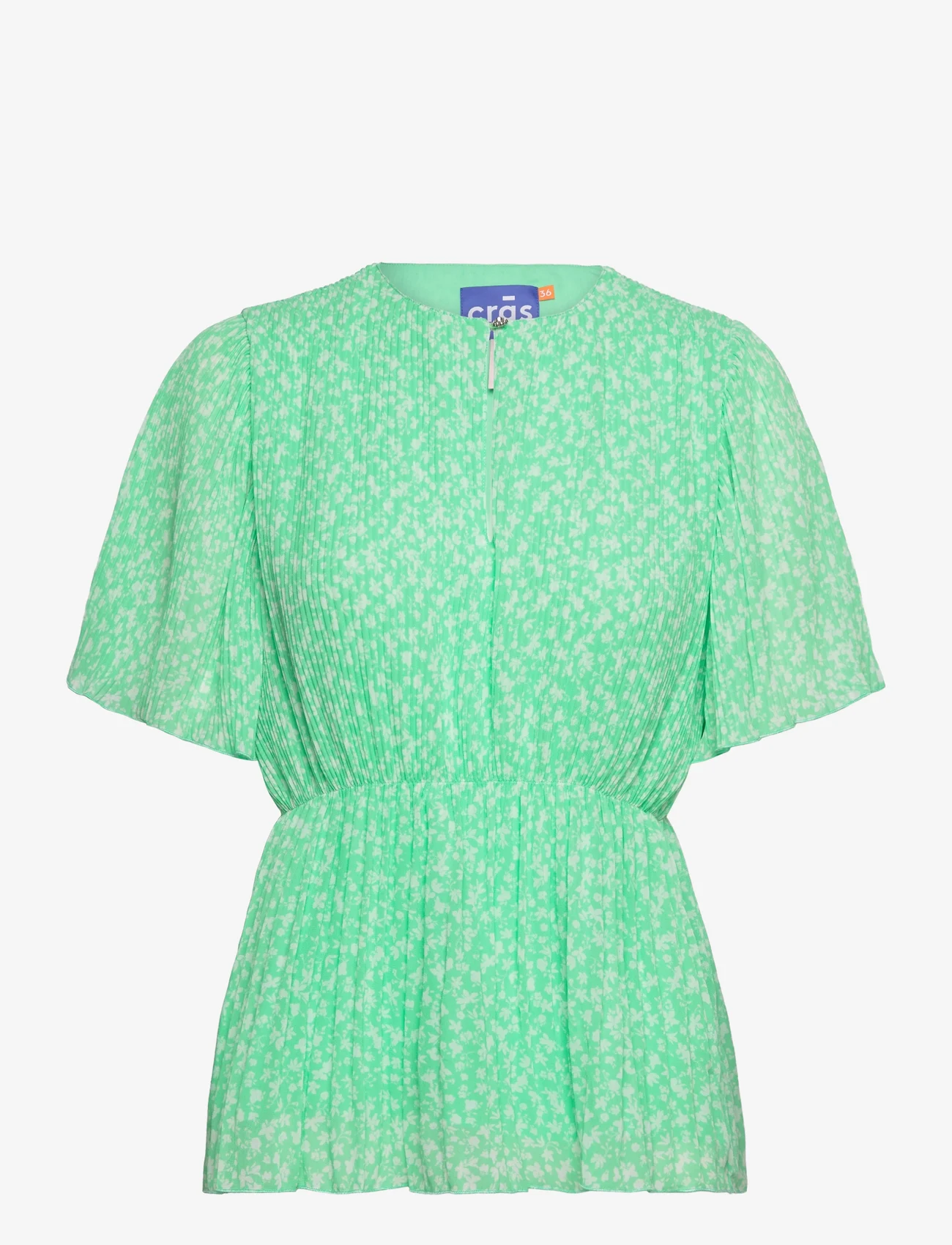 Cras - Bonniecras Blouse - blouses korte mouwen - flora mint - 0