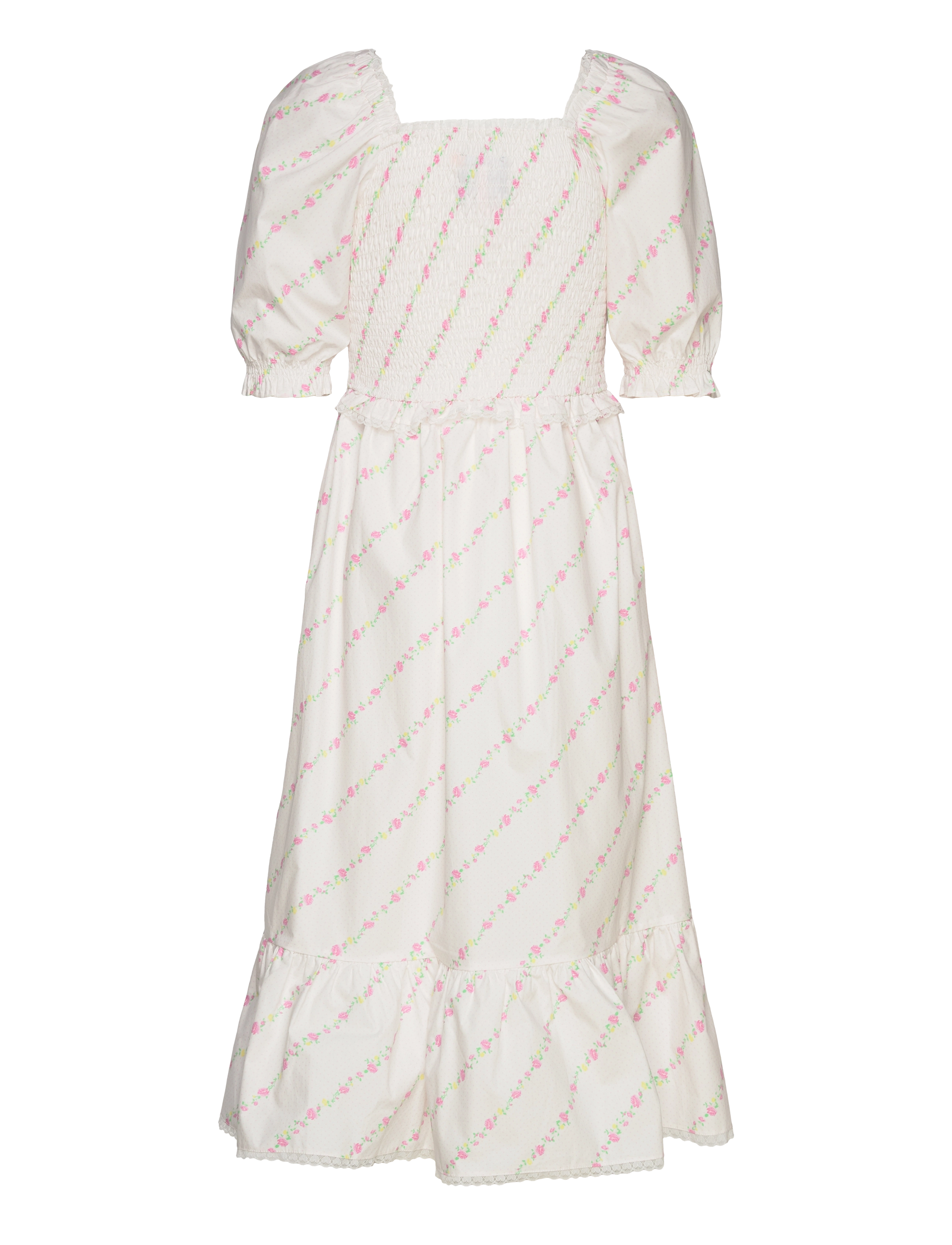 crās - Alaiacras Dress - midiklänningar - floral dot - 1