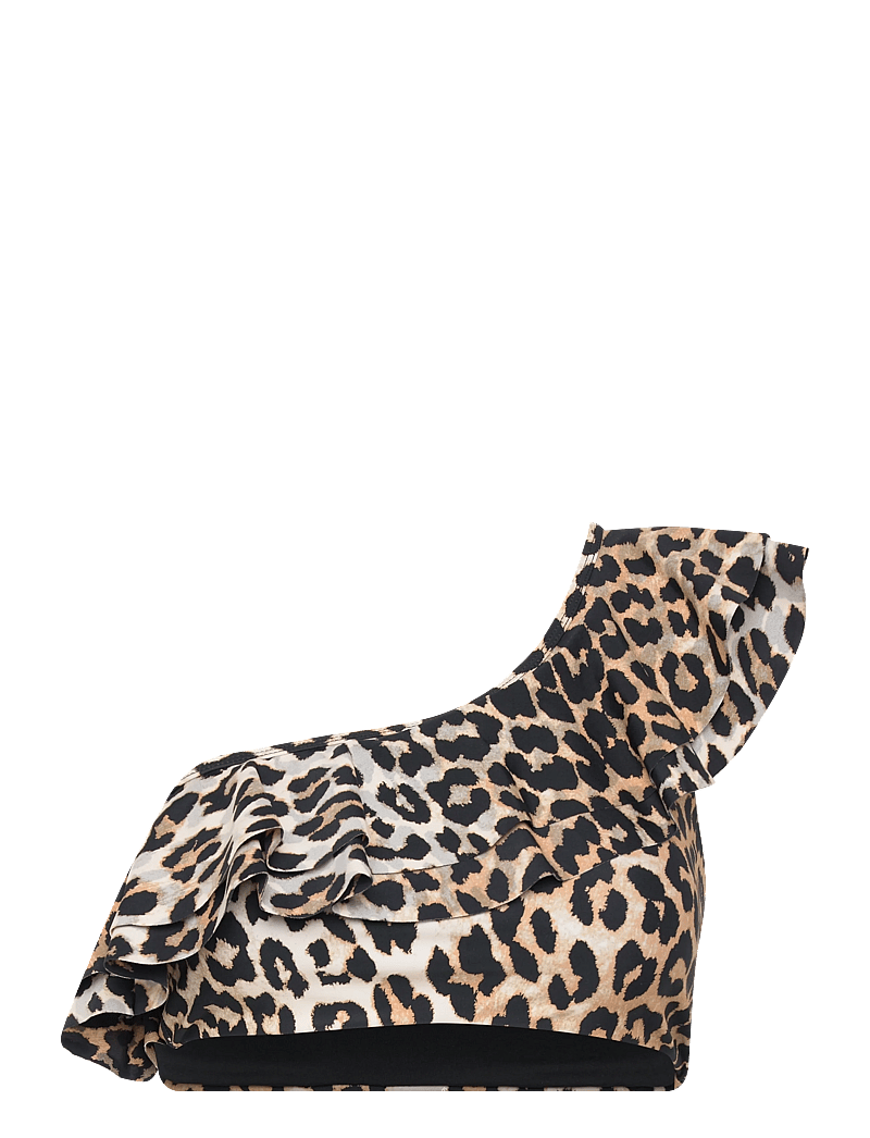 crās - Agnescras Bikini Top - bandeau-bikini-oberteile - urban leo - 0