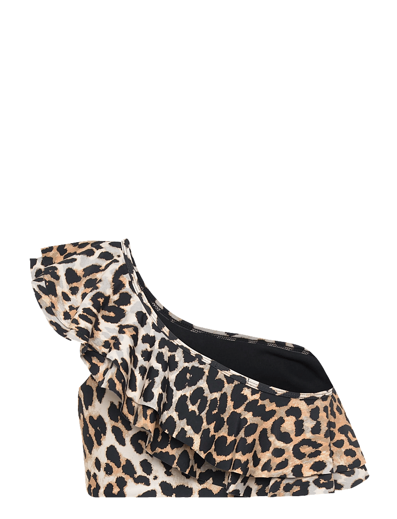 crās - Agnescras Bikini Top - bandeau-bikini-oberteile - urban leo - 1