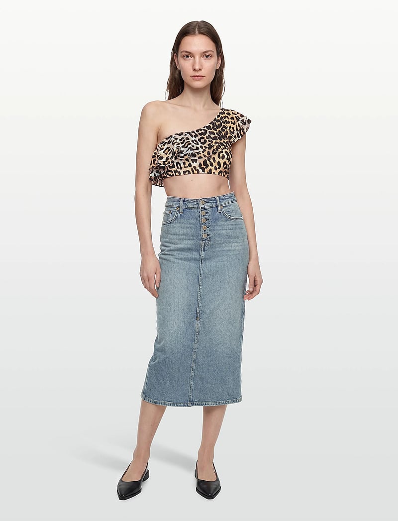 crās - Agnescras Bikini Top - bandeau bikini - urban leo - 0