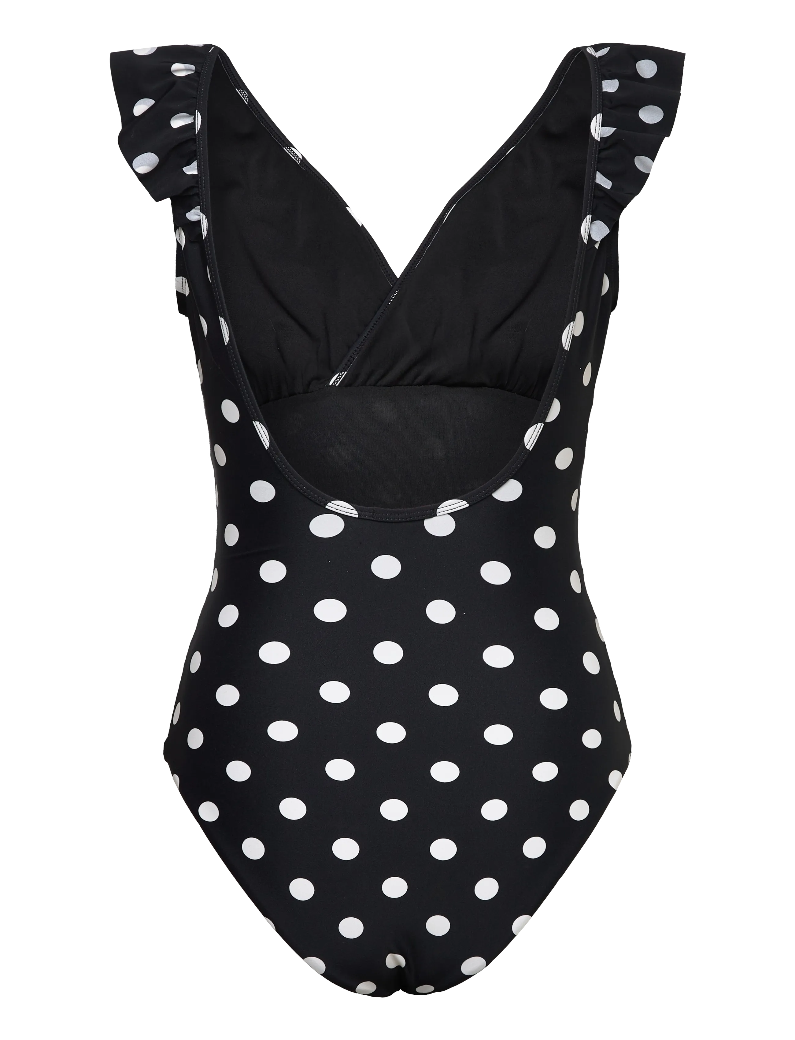 crās - Agnescras Swimsuit - baddräkter - black white dot - 1
