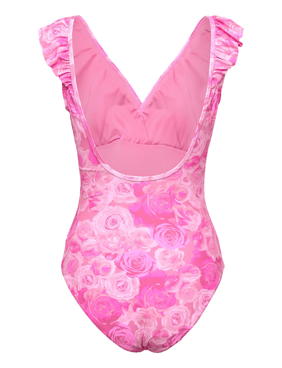crās - Agnescras Swimsuit - trikood - pink rosegarden - 1
