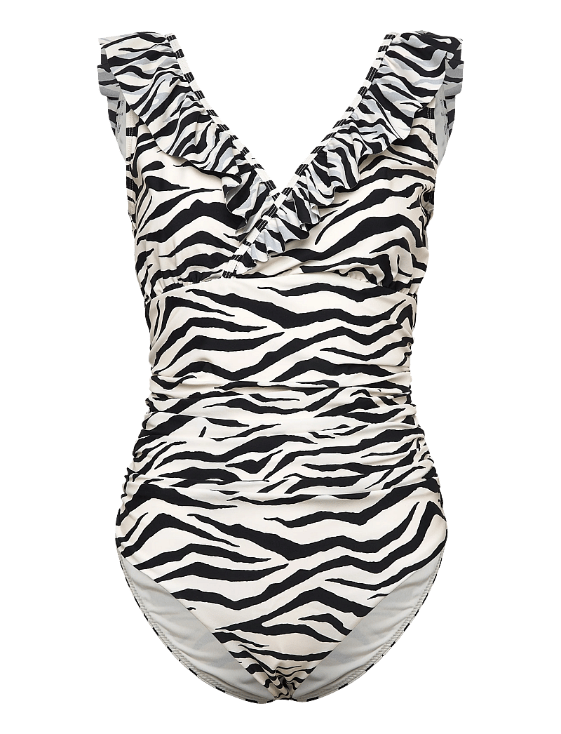 crās - Agnescras Swimsuit - badeanzüge - zebra - 0
