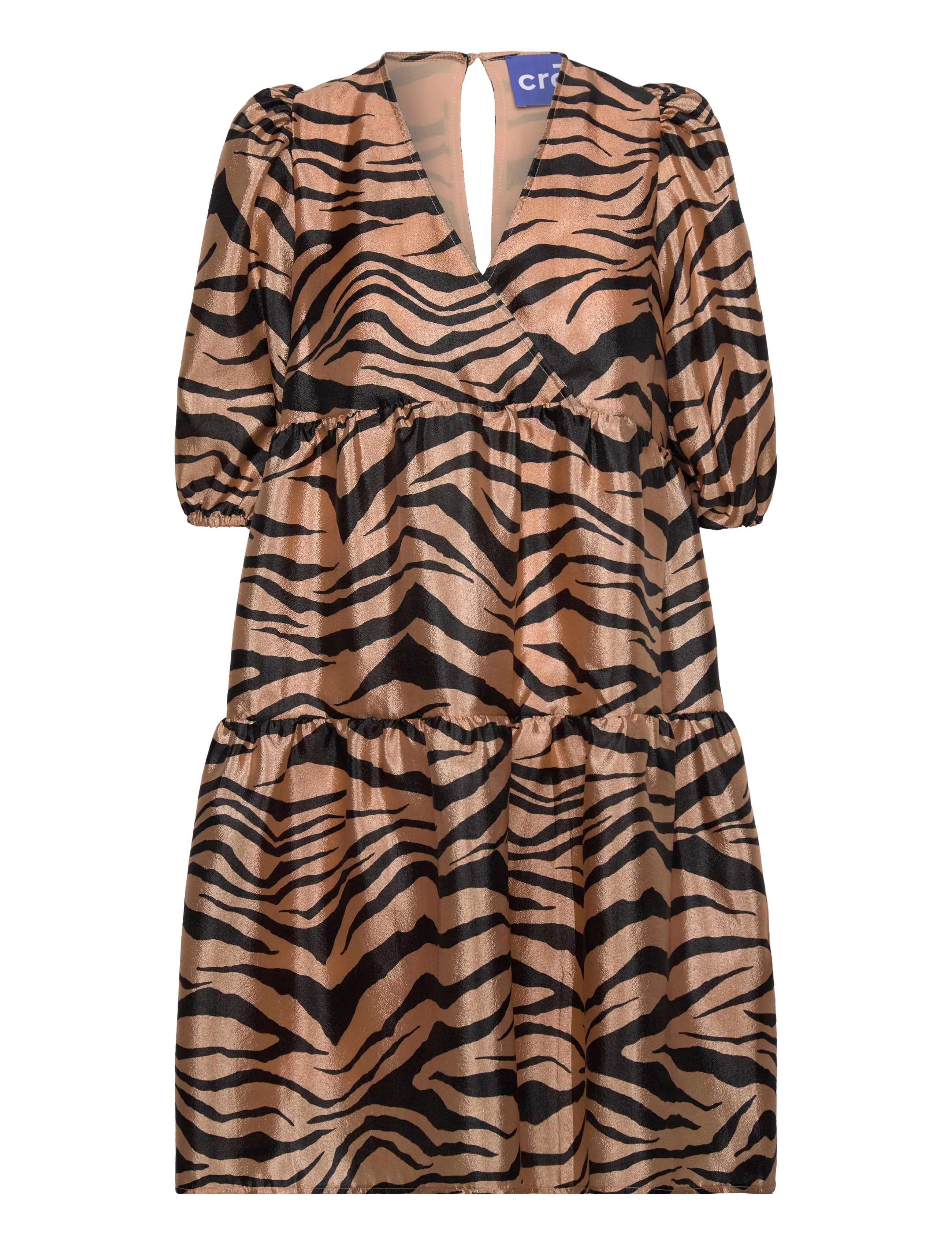 crās Leiacras Dress - Kleidid - ZEBRA ALMOND / brown