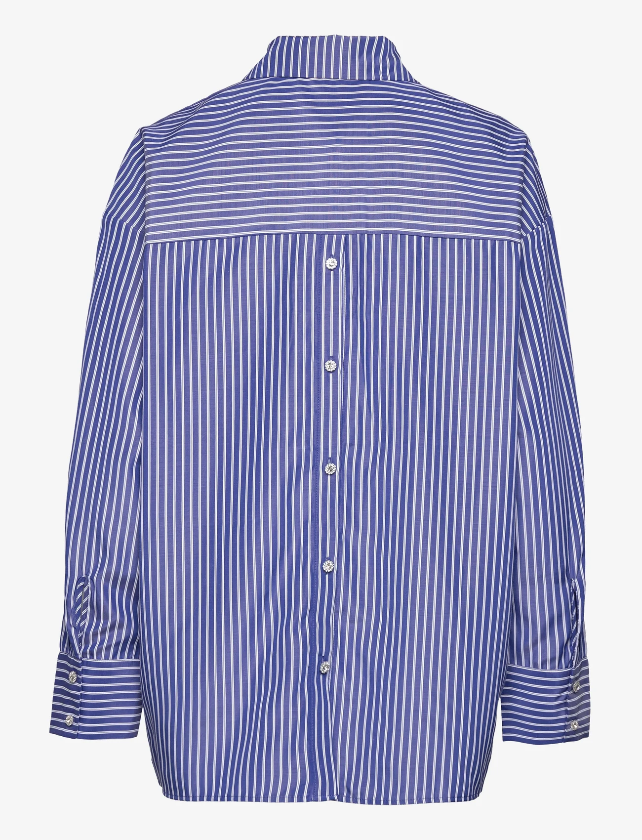 Cras - Officecras Shirt - long-sleeved shirts - dark blue stripe - 1