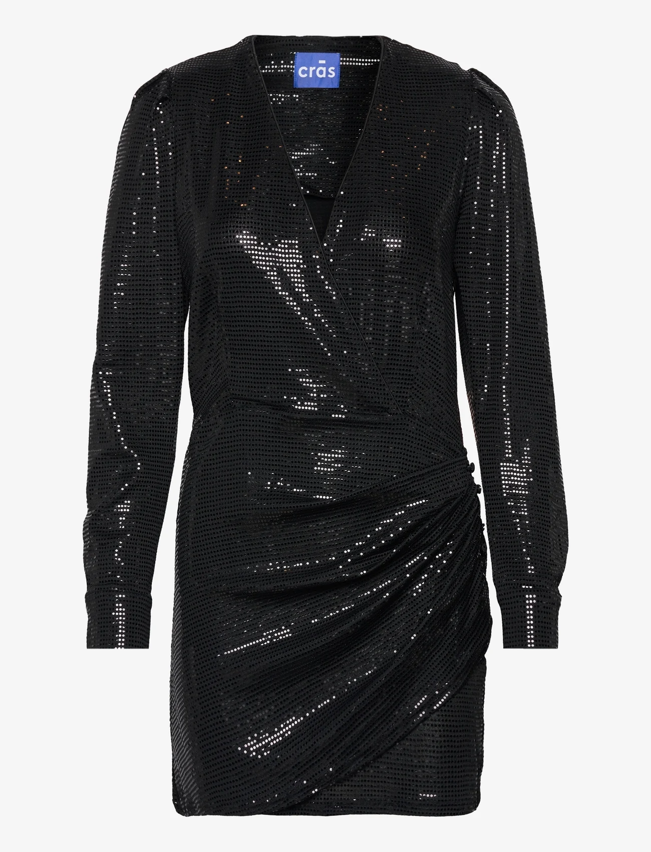 Cras - Yvonnecras Dress - wrap dresses - black - 0