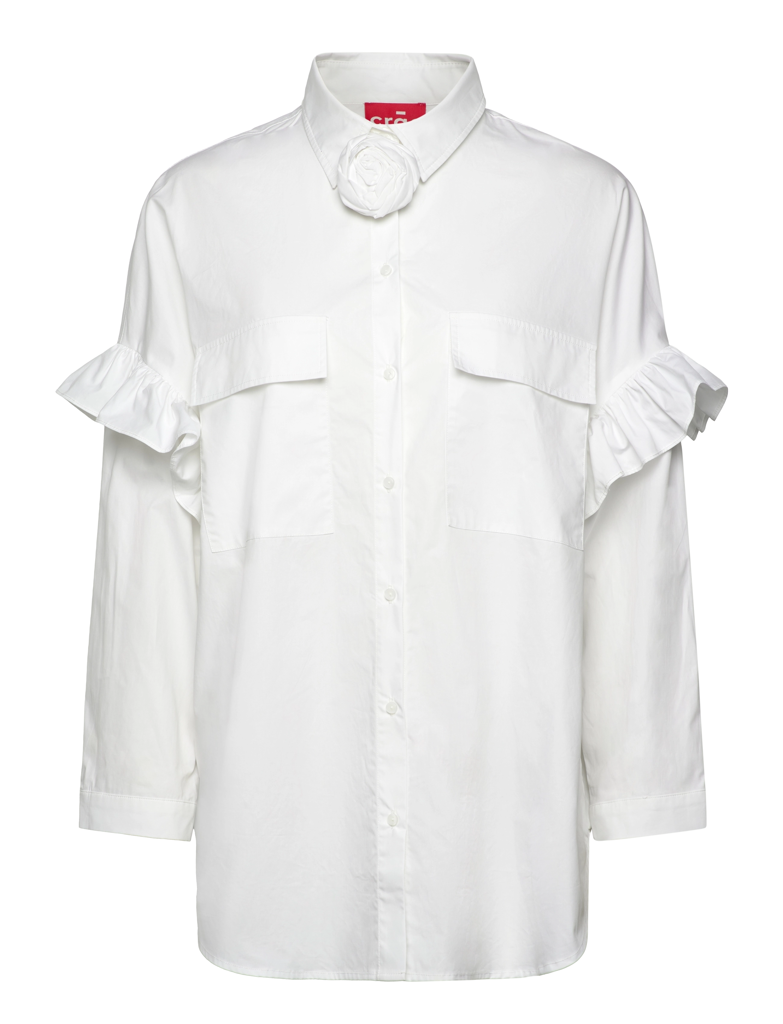 crās Flowercras Shirt - Kleidung - 1000 WHITE / white