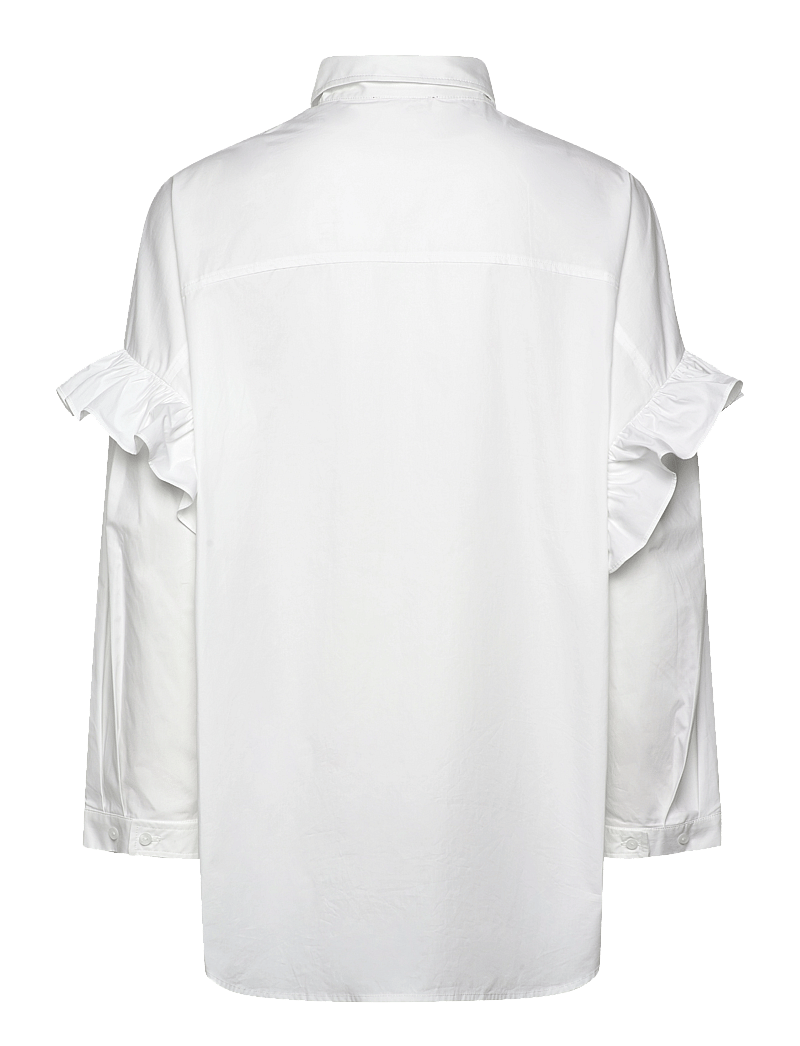 crās - Flowercras Shirt - långärmade skjortor - 1000 white - 1