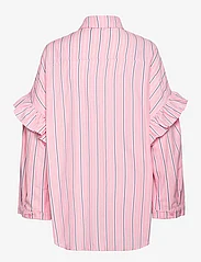 Cras - Flowercras Shirt - langermede skjorter - pink blue stripe - 1