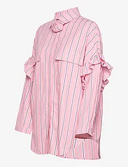 Cras - Flowercras Shirt - langermede skjorter - pink blue stripe - 2
