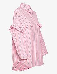 Cras - Flowercras Shirt - langermede skjorter - pink blue stripe - 3