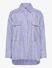 Cras - Daycras Shirt - long-sleeved shirts - dark blue stripe - 0