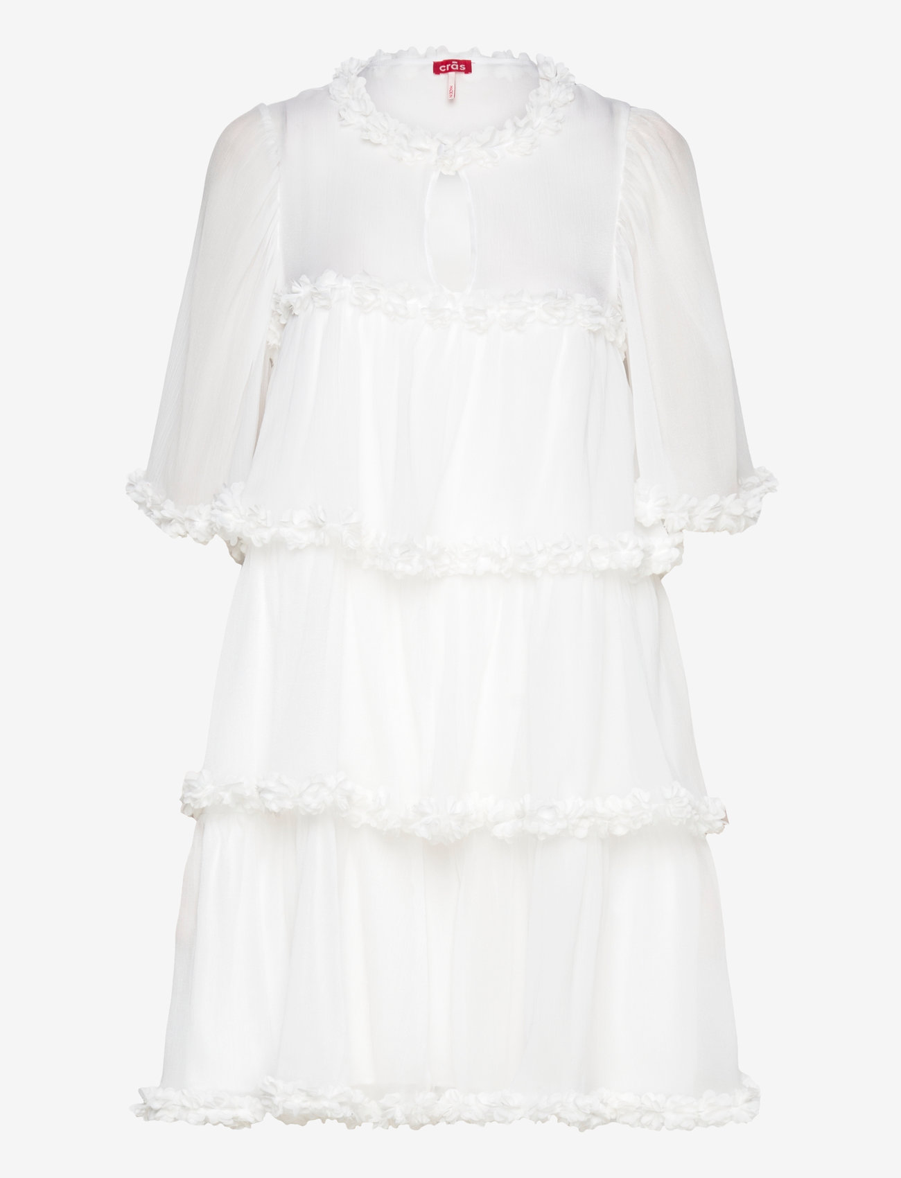crās - Flowcras Dress - festkjoler - white - 0