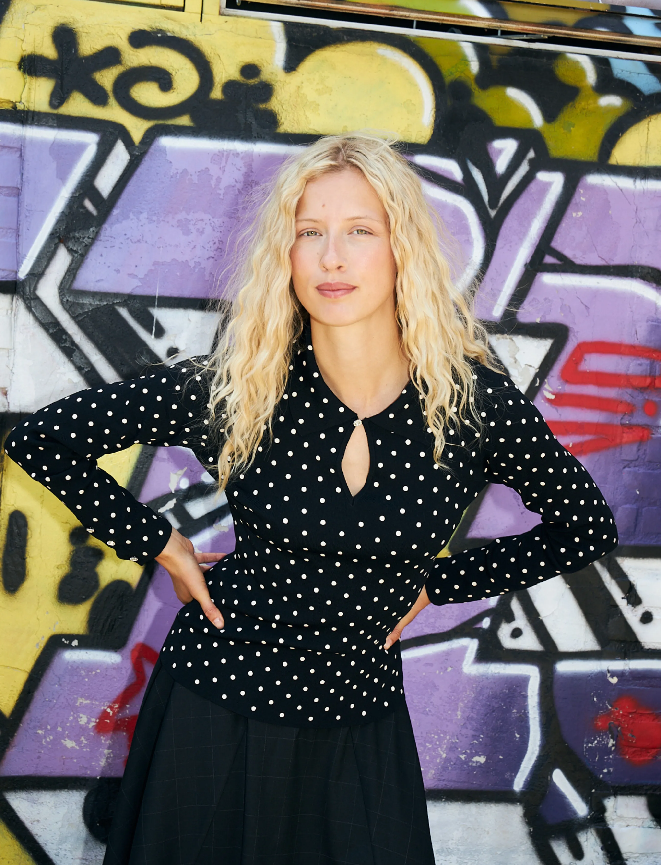crās Elinecras Blouse - crās - BLACK DOT / black