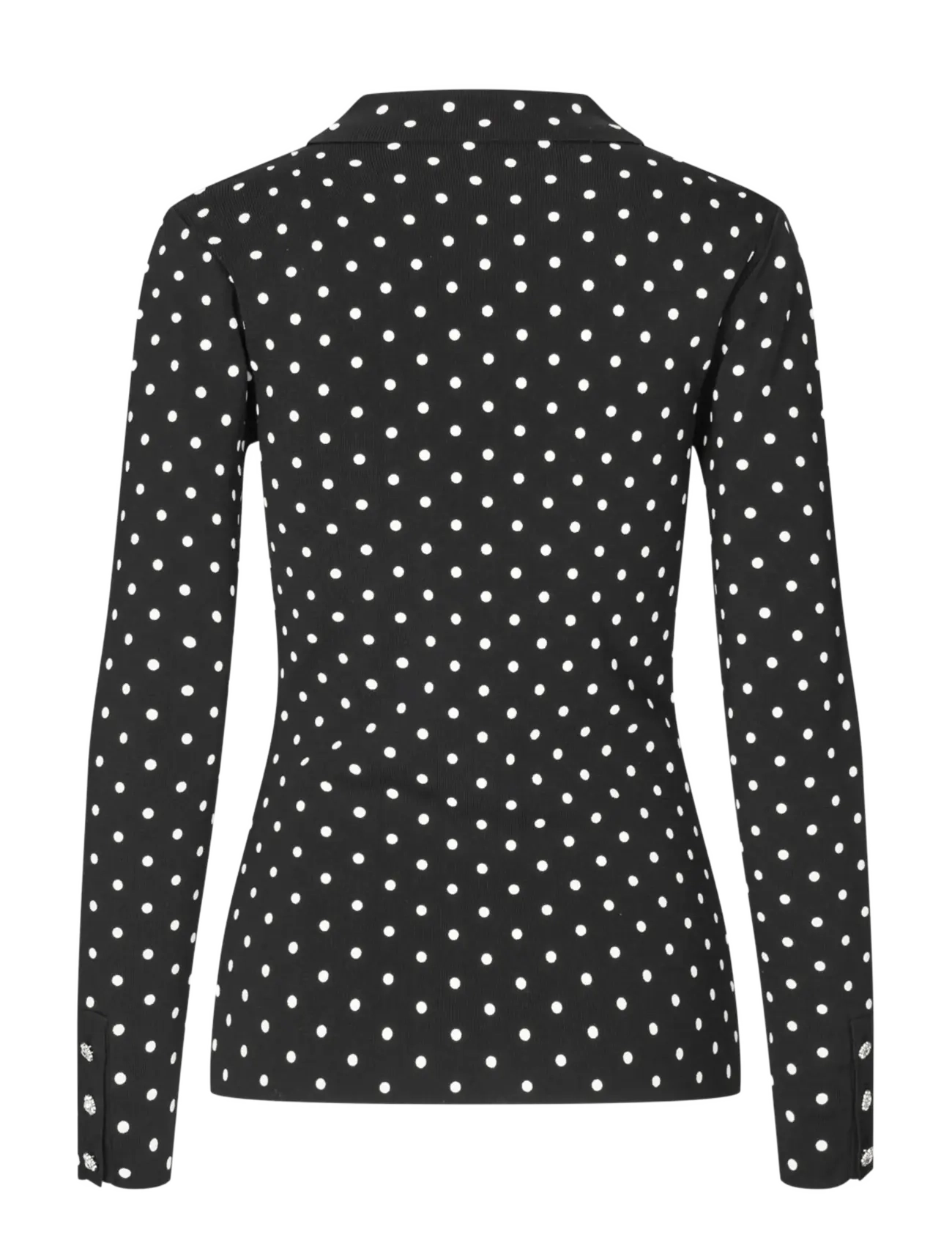 crās - Elinecras Blouse - pikkade varrukatega pluusid - black dot - 2