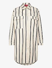 Cras - Flaxcras Shirt - blousejurken - black stripe - 0