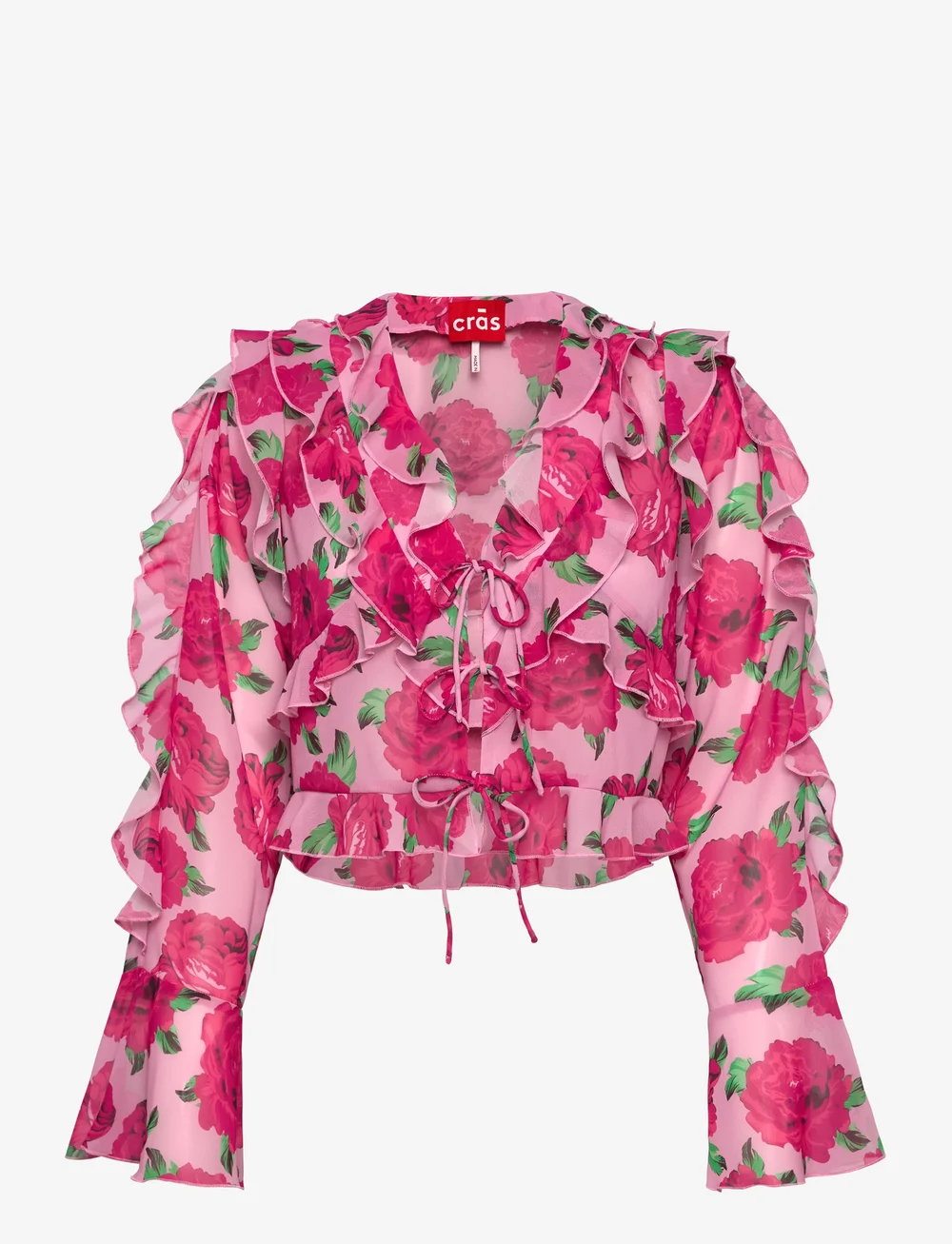 crās - Georgiacras Blouse - langärmlige blusen - pink rosette - 1