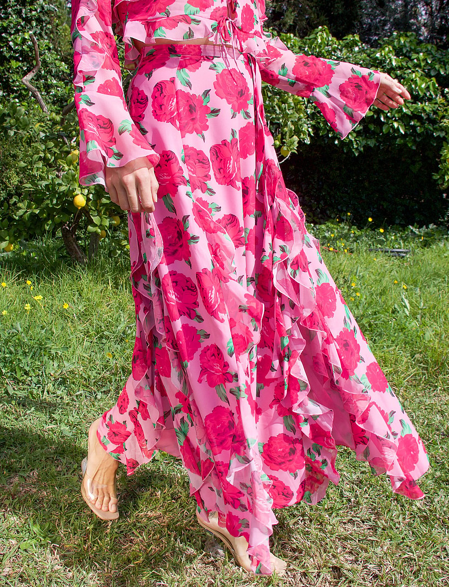 crās - Georgiacras Skirt - midi skirts - pink rosette - 3