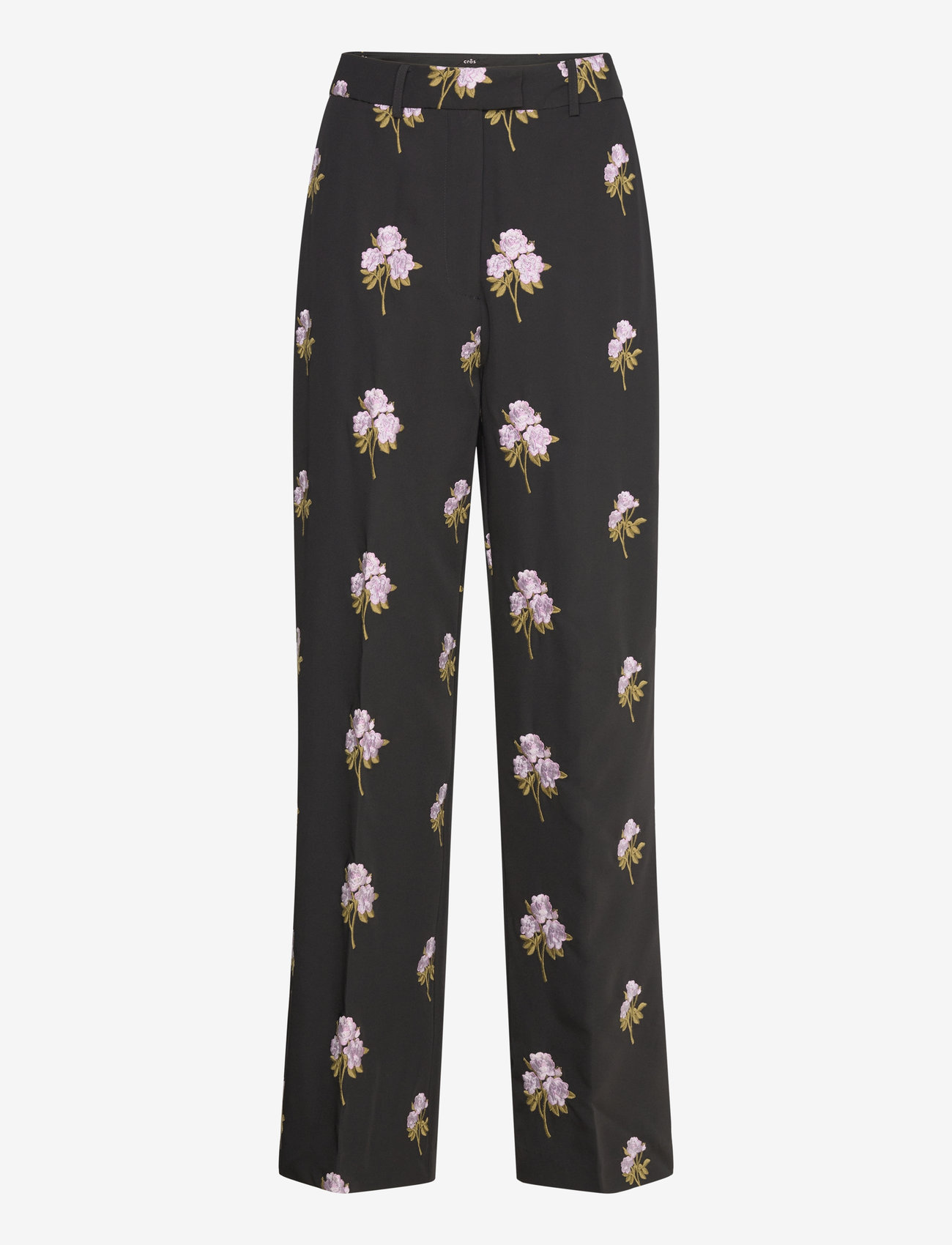 crās - Vickycras Pants - sirge säärega püksid - 9999 black - 0