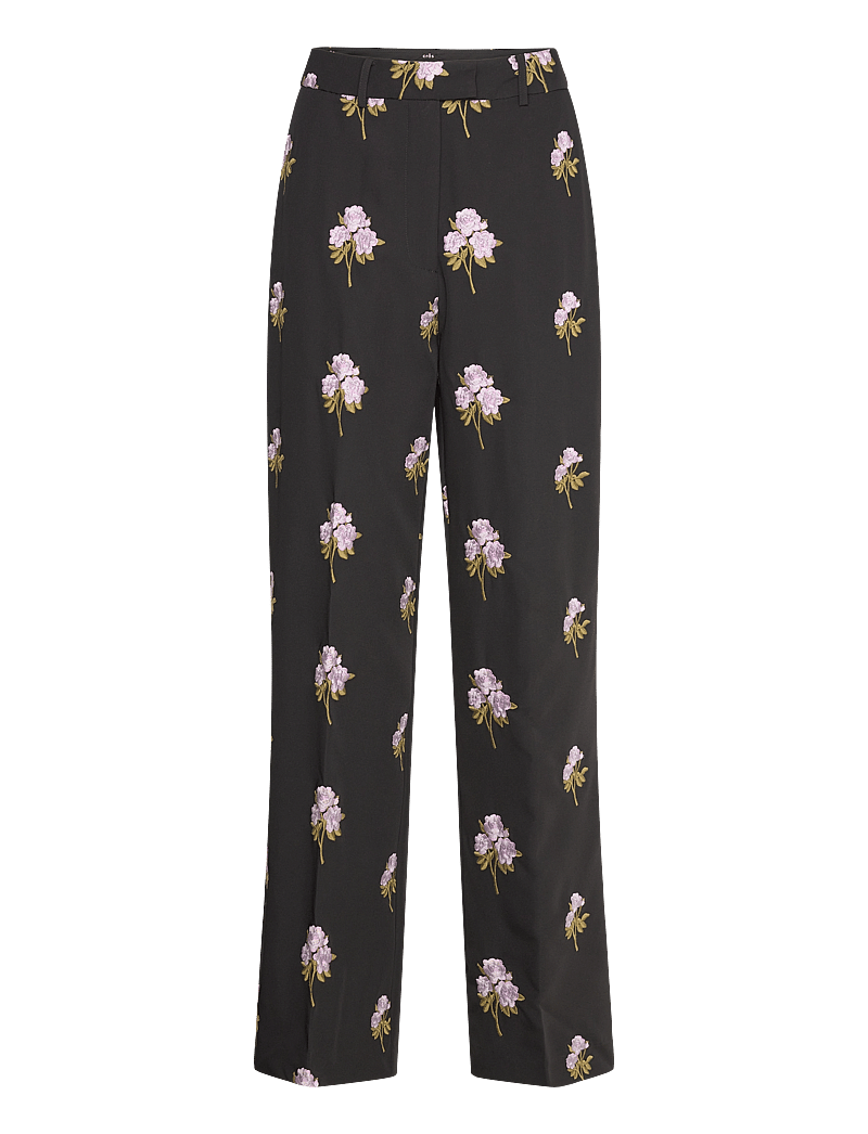 crās - Vickycras Pants - sirge säärega püksid - 9999 black - 0