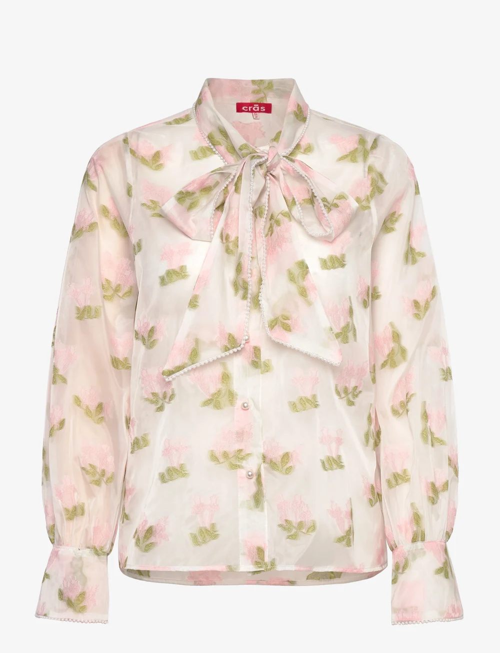 crās - Josettecras Shirt - långärmade blusar - 1008 soft florals - 1
