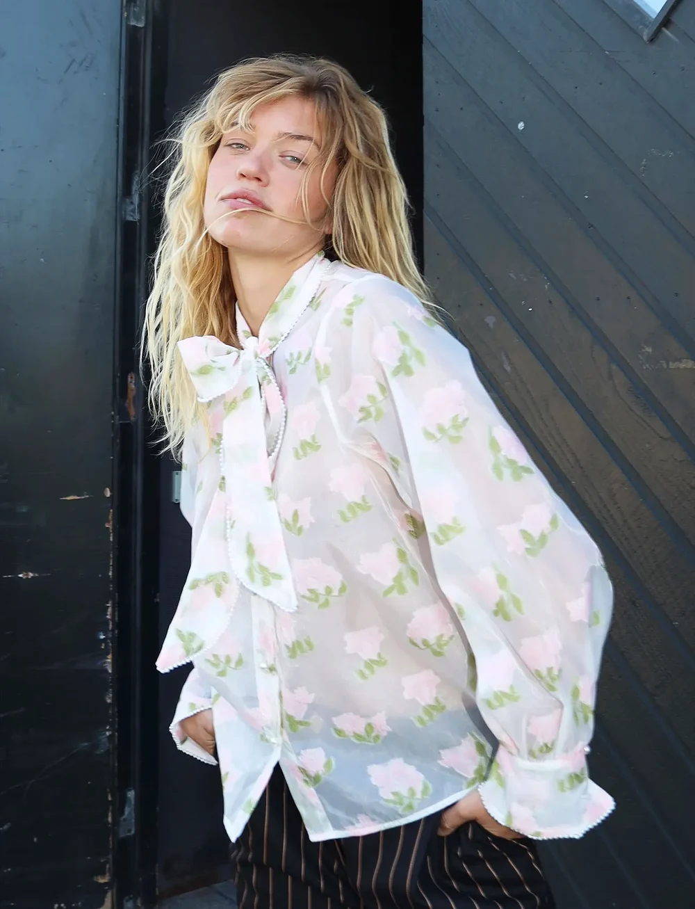 crās - Josettecras Shirt - långärmade blusar - 1008 soft florals - 3