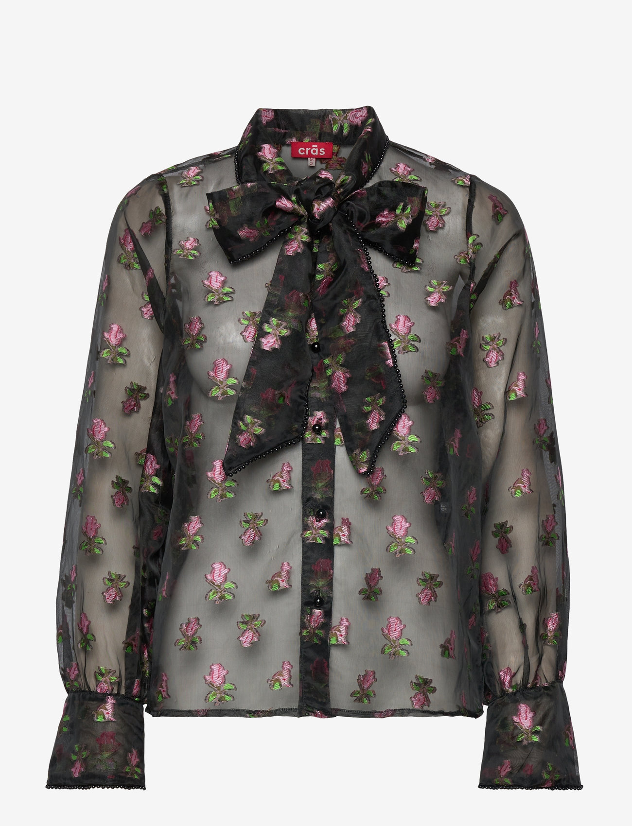 crās - Josettecras Shirt - langärmlige blusen - 9999 black - 1
