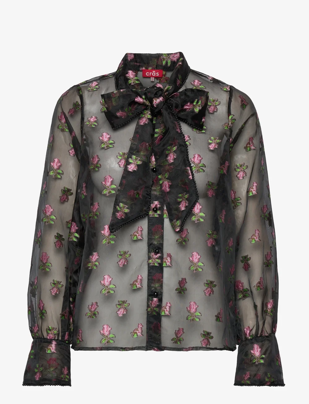 crās - Josettecras Shirt - langärmlige blusen - 9999 black - 1