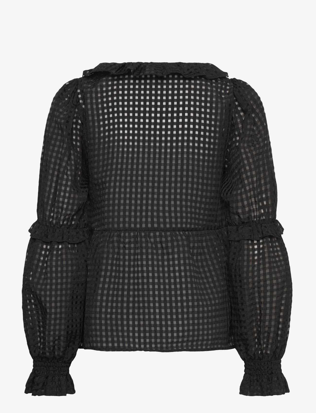 crās - Lyoncras Blouse - pitkähihaiset puserot - 9999 black - 1