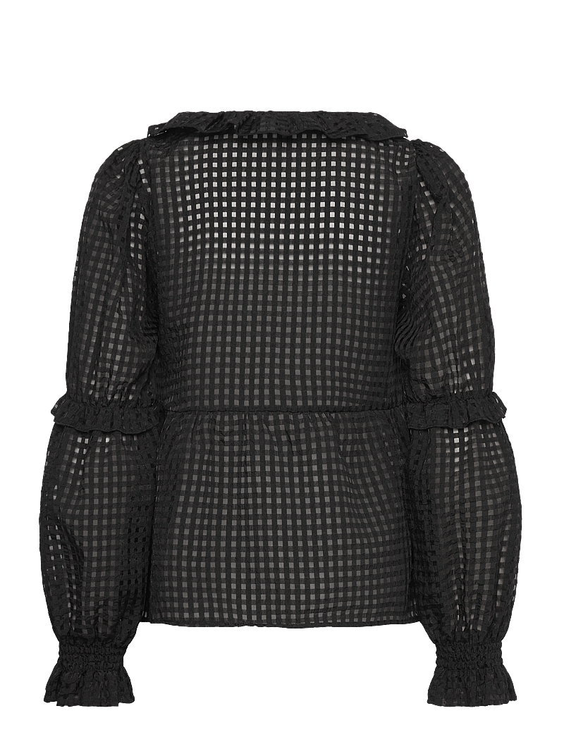 crās - Lyoncras Blouse - pitkähihaiset puserot - 9999 black - 1