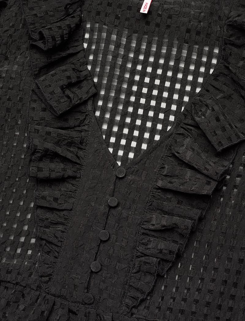 crās - Lyoncras Blouse - pitkähihaiset puserot - 9999 black - 2