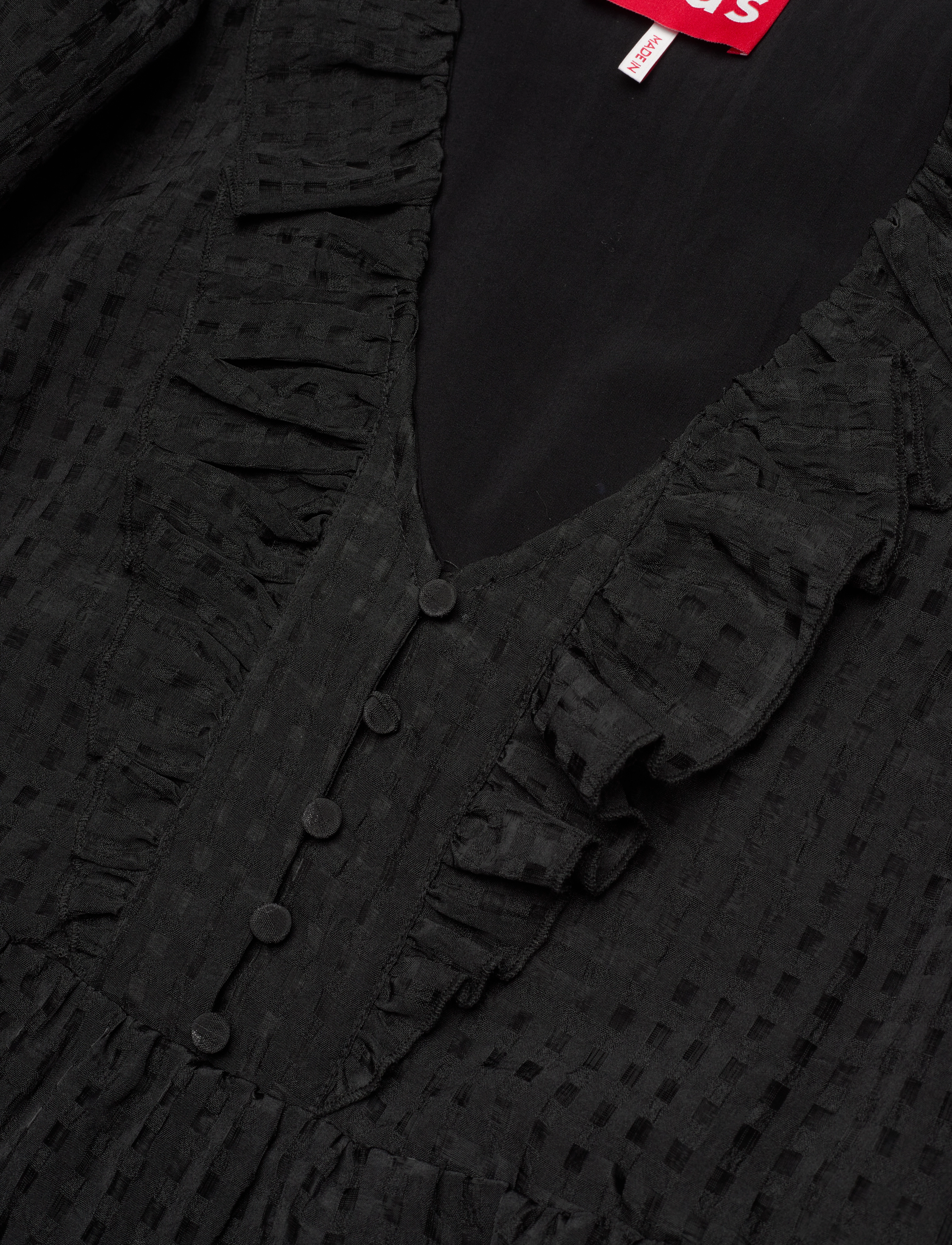 crās - Lyoncras Dress - midi kjoler - 9999 black - 2