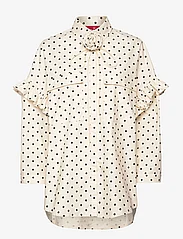 Cras - Flowercras Shirt - langærmede skjorter - black dot - 0