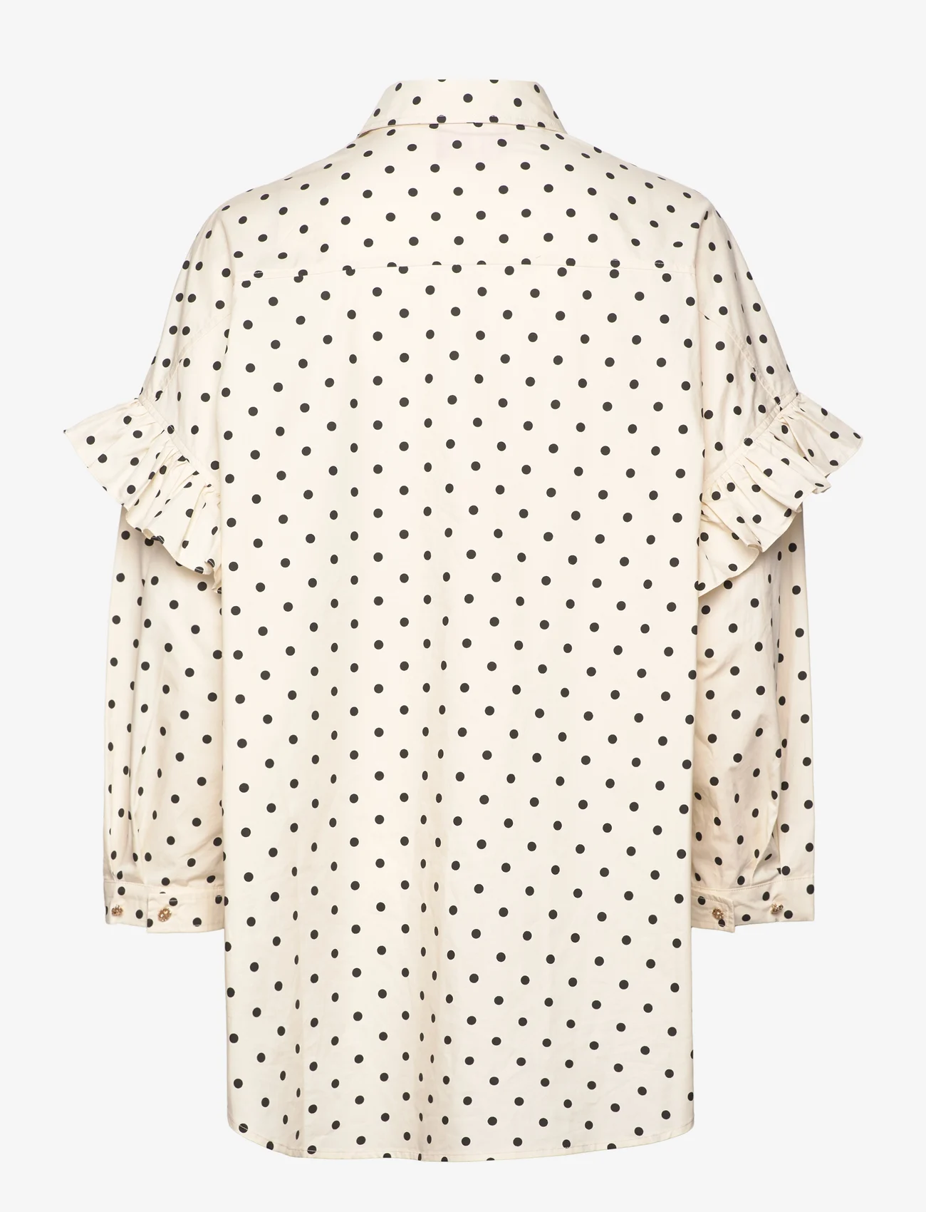 Cras - Flowercras Shirt - langermede skjorter - black dot - 1