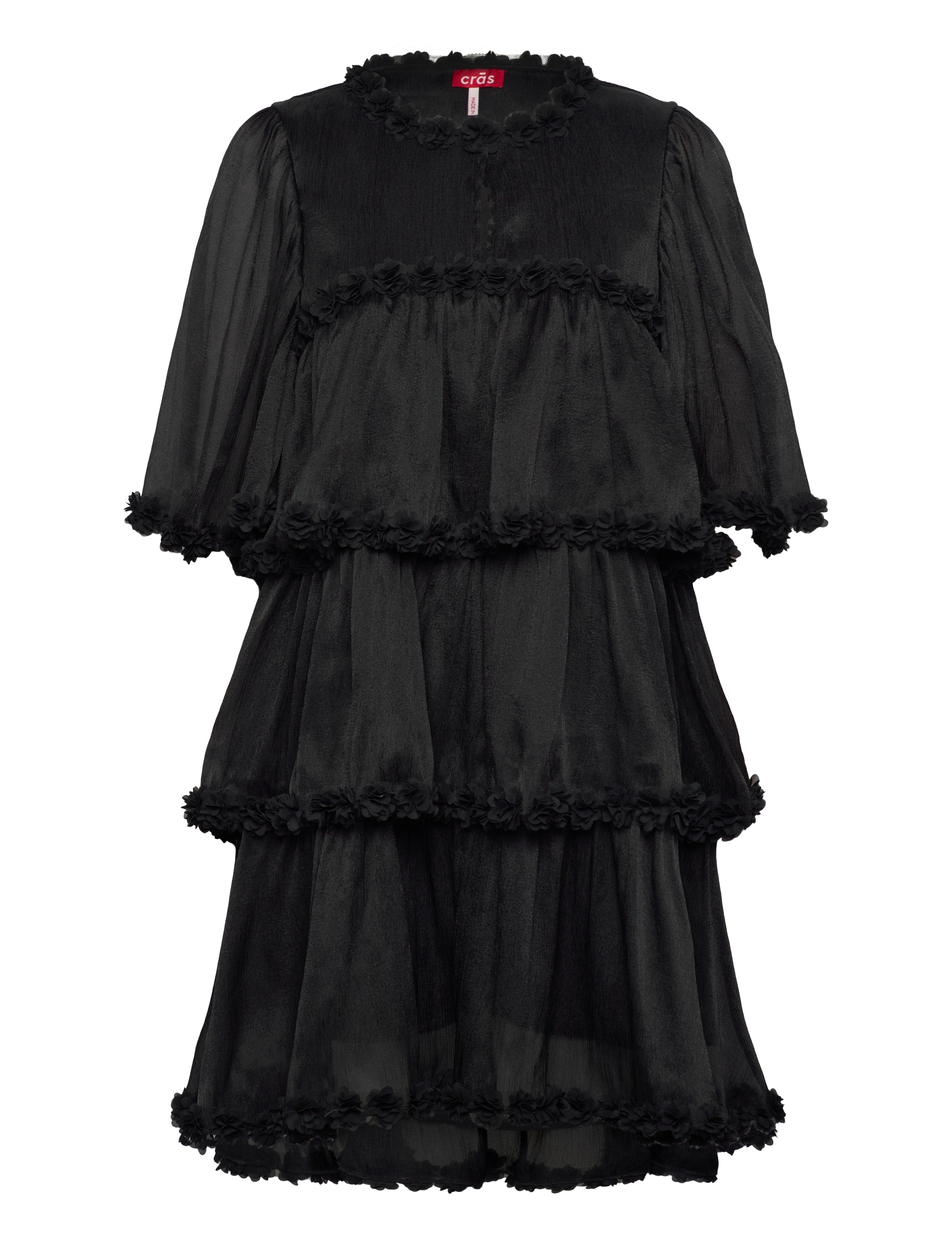 CRĀS Flowcras Kleid Schwarz - 38 - Damen