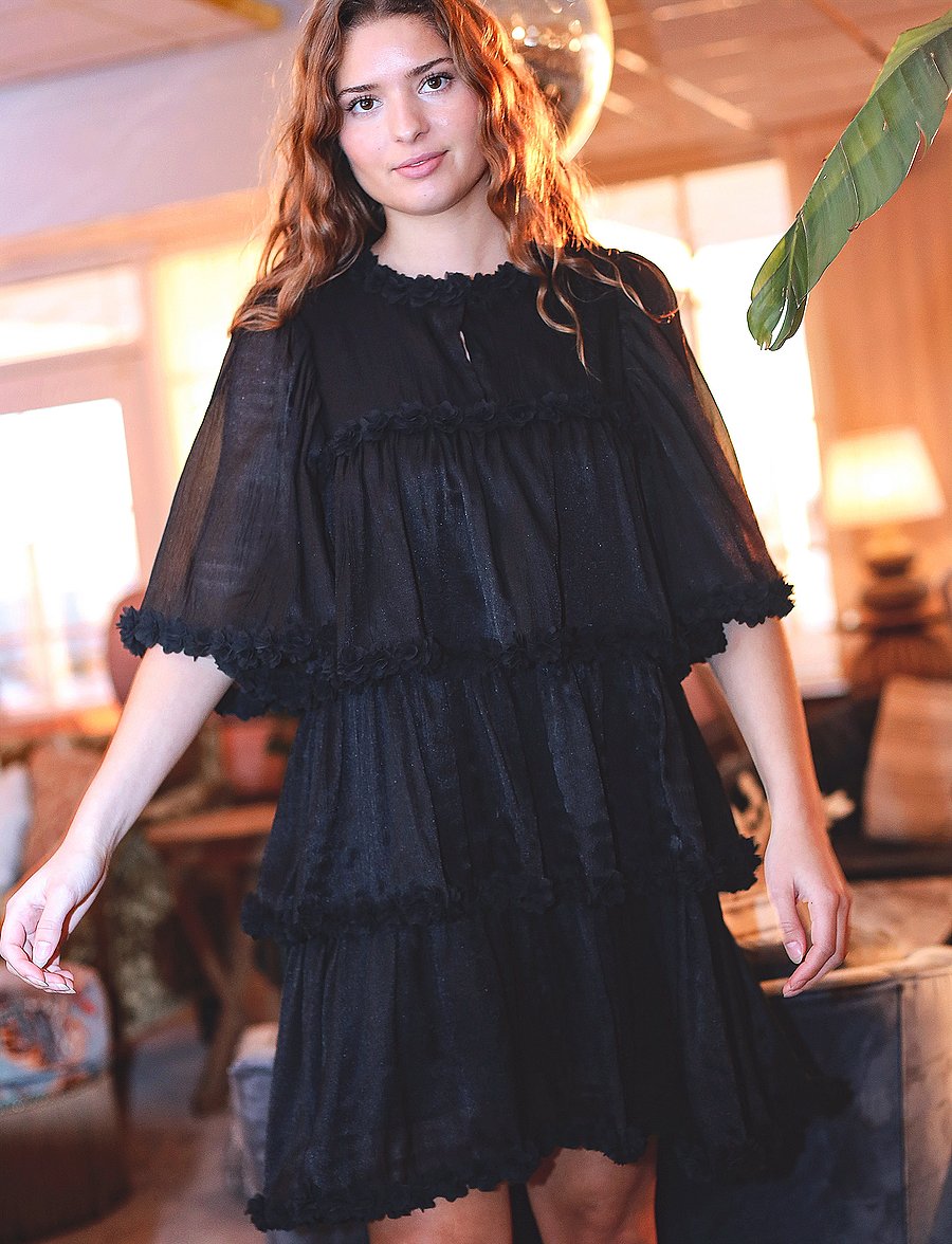 crās - Flowcras Dress - partykleider - black - 0